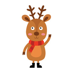 cute cartoon reindeer.