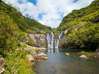 Obraz premium Waterfall in Mauritius