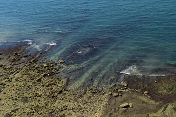 Bord de mer texturé plongeant sous eau #1