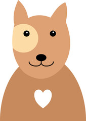 Cute Brown Yellow Pull Lab Dog PNG