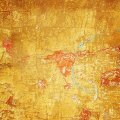 yellow and red old metal texture or background