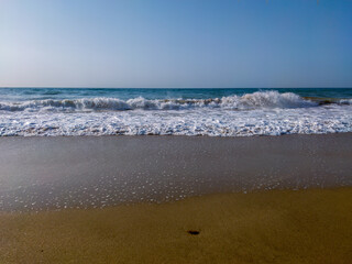 waves on the beach