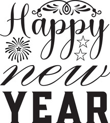 new year svg design