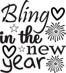 new year svg design