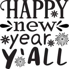 new year svg design