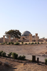 Amman, Jordan 2022 : Umayyad Palace in Amman Citadel Hill (islamic building)