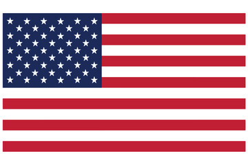 Fototapeta premium america usa standard accurate size american flag red white and blue stars and stripes election patriotic symbol graphic