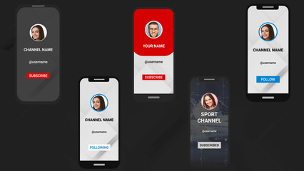 Minimalistic Social Media Promotion on Phone Graphics
