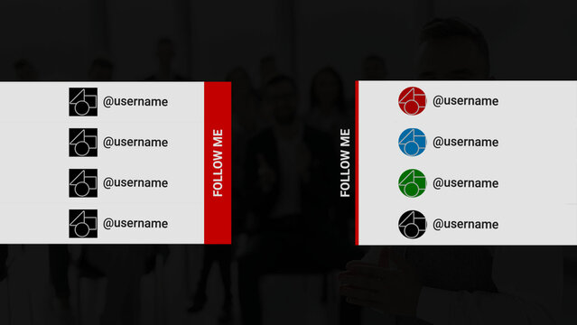Elegant Sidebar with Multiple Social Media Icons