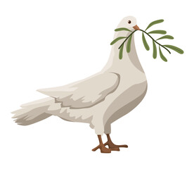 dove with olive branch