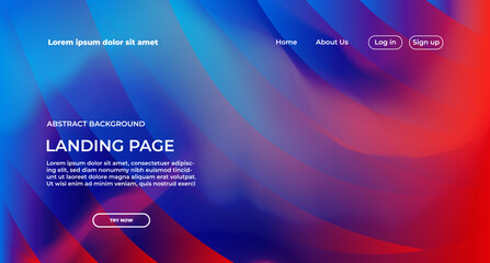 Landing Page Colorful Background Template Design For Website Background