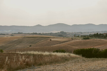 Fototapeta premium landscape in the morning in touscany