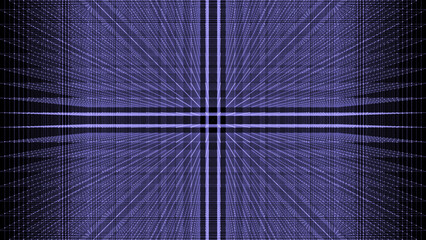 Abstract lines connection in the shape of Earth. Mesh sphere with flying blue debris. Global digital futuristic technology of network. 3d rendering.