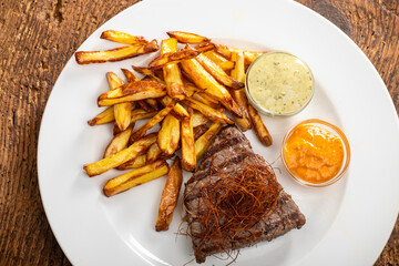 steak and french fries