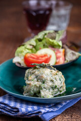 rustic spinach dumpling