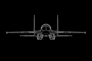 Avión de combate de bombardeo táctico moderno