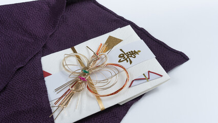 日本のご祝儀袋と袱紗・Japanese decorated envelopes
