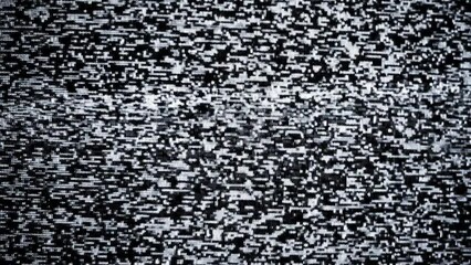 tv snow noise on black screen HD video 1920x1080 - Powered by Adobe