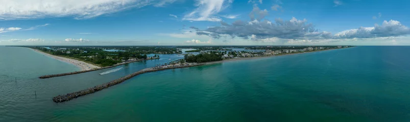Foto op Plexiglas Venice to Nokomis Flordia drone pano from Gulf of Mexico © RonPaulk Photography