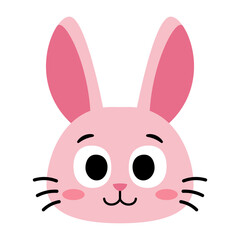 Obraz premium Isolated rabbit happy Avatar cartoon Vector
