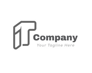 it initial line monogram logo icon symbol design template illustration inspiration