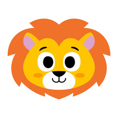 Isolated lion happy Avatar cartoon Vector