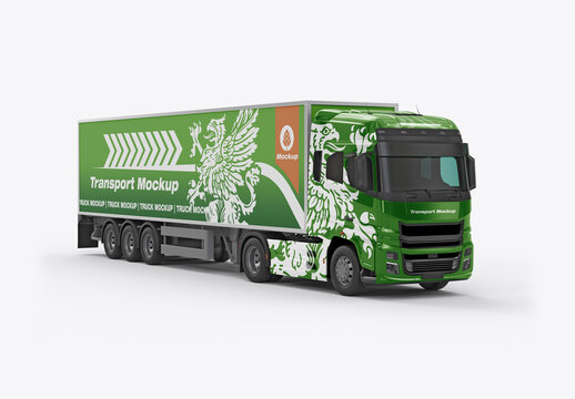 Heavy Truck Mockup