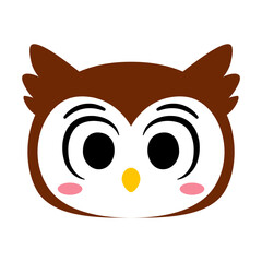 Isolated happy buho Avatar cartoon Vector