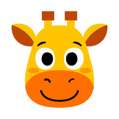 Isolated happy giraffe Avatar cartoon Vector