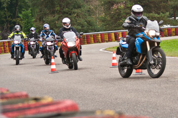 Fototapeta premium Moto in pista