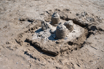Sand Castle in the beach