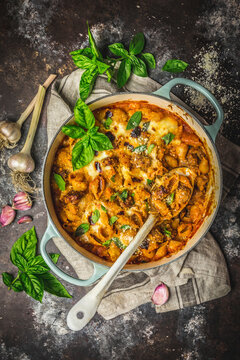 Sausage and Pasta Overhead