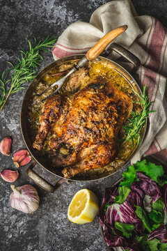 Chicken Braised in Milk Overhead