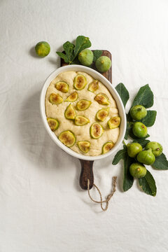 Fig Focaccia  flat oven-baked Italian bread