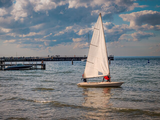 Fototapeta premium Sailboat Shallows