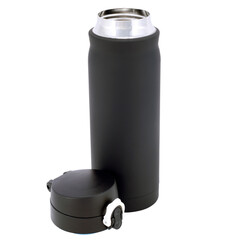 thermo mug, thermos for drinks isolated on white background