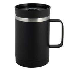 thermo mug, thermos for drinks isolated on white background