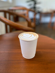 cup of coffee on the table