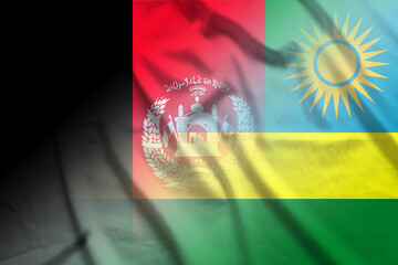 Afghanistan and Rwanda government flag transborder relations RWA AFG