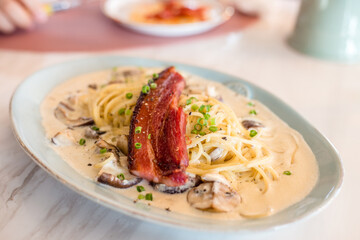 pasta with sauce
