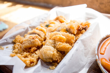 crispy fried squid