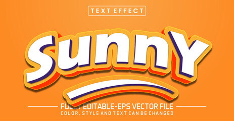 Sunny text editable style effect