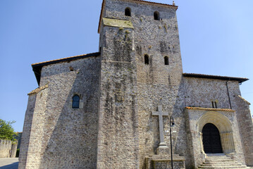 Fototapeta na wymiar Llanes, Spain - Basilica of Santa María del Conceyu