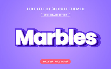 Text Effect 3D Cute Themed