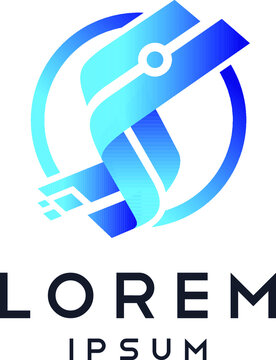 Letter S Digital Logo Template