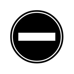 Black stop icon