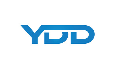 YDD monogram linked letters, creative typography logo icon