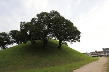royal tomb, royal mausoleum, Gyeongju, korea