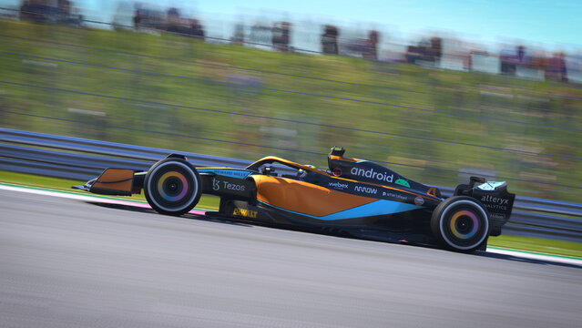 McLaren F1 Car Panning 3D Illustration, 30 Aug, 2022, Texas, EUA