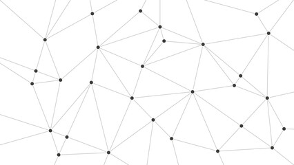 Abstract polygon lines geometry network background template. Low poly linked graphic vector.
